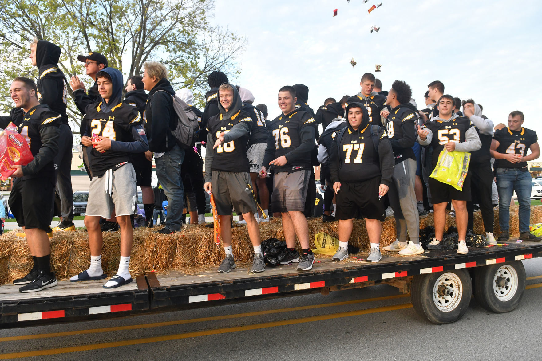 Bettendorf High School homecoming parade.